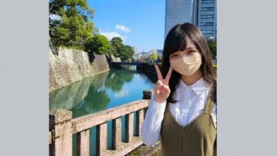 筆者、駿府城前より(静岡県静岡市)