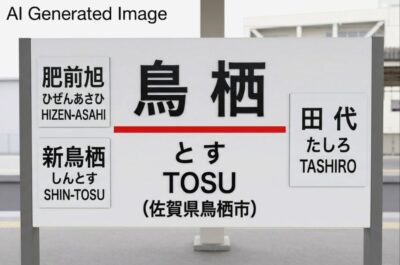 鳥栖駅（画像はAIによるイメージです）（鳥栖・久留米→熊本）