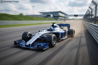 「F1レーシングカー」（画像はAIによるイメージです）（新幹線の速度関連の話題）