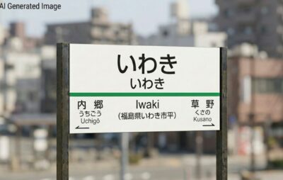 いわき駅（福島県いわき市平／たいら）（画像はAIによるイメージです。実物・実際の景色ではありません）
