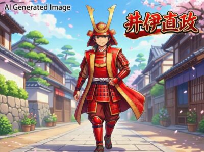 彦根の英雄・井伊直政(画像はあくまでAIによるイメージです。)
