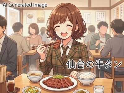 仙台名物・牛タン（画像はあくまでAIによるイメージです。）