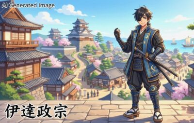 流通ルートの開拓も指揮した伊達政宗(画像はあくまでAIによるイメージです。)