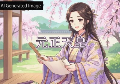 元正天皇（画像はAIによるイメージです）（鉄道唱歌：奈良めぐり関連）