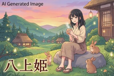 八上姫(画像はAIによるイメージです)