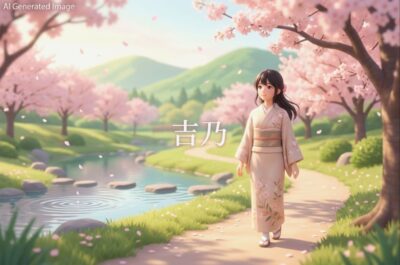 織田信長の側室・吉乃。（画像はあくまで、AIによるイメージになります。）