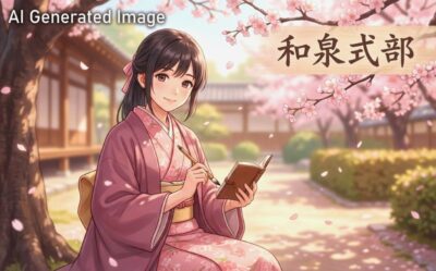 平安時代の恋多き女性・和泉式部(画像はAIによるイメージです)(日本の恋愛の歴史)