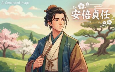 安倍貞任(画像はあくまでAIによるイメージです。)(鉄道唱歌:平泉関連)