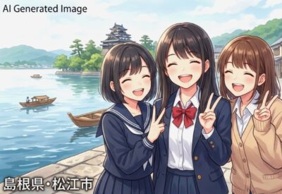 島根県松江市の観光(画像はあくまでAIによるイメージです。)