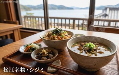 松江名物・シジミ（画像はあくまでAIによるイメージです。）