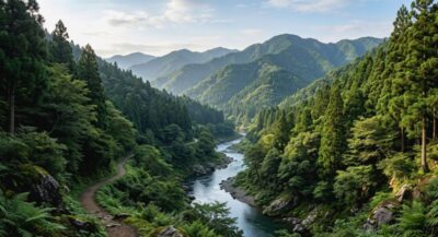 江戸時代の伊勢・神路山(画像はAIによるイメージです。史実とは異なる描写がある可能性があります)