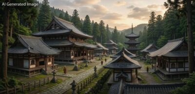 江戸時代の高野山(画像はあくまでAIによるイメージです。)