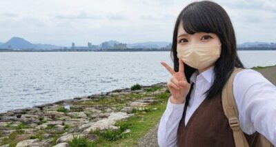 筆者・琵琶湖より（滋賀県大津市）