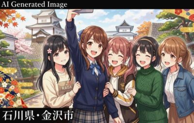 金沢の観光(画像はあくまでAIによるイメージです。)