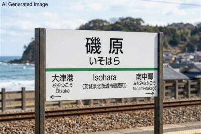 磯原駅（茨城県北茨城市磯原町）（画像はAIによるイメージです。実物・実際の景色ではありません）