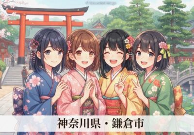 神奈川県鎌倉市の観光(画像はあくまでAIによるイメージです。)