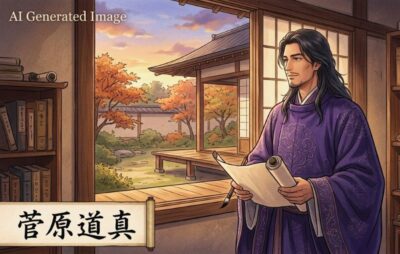 菅原道真公（画像はあくまでAIによるイメージです。）