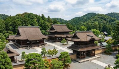 鎌倉時代の建長寺(画像はAIによるイメージです)