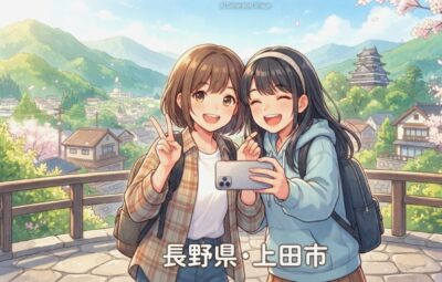 長野県上田市の観光（画像はあくまでAIによるイメージです。実際の景色・人物等ではありませんので、ご了承ください。）