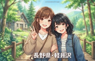 軽井沢の観光(画像はあくまでAIによるイメージです。)
