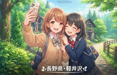 軽井沢の観光(画像はあくまでAIによるイメージです。)