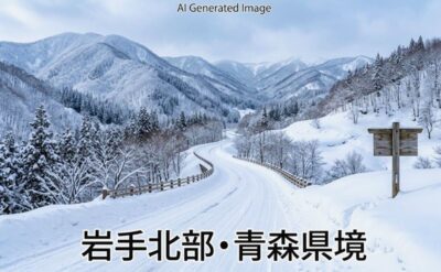 岩手北部・青森県境の景色(画像はあくまでAIによるイメージです。)