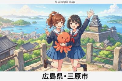 広島県三原市の観光(画像はあくまでAIによるイメージです。)