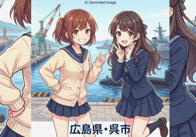 広島県呉市の観光(画像はあくまでAIによるイメージです。)