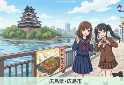 広島県広島市の観光(画像はあくまでAIによるイメージです。)