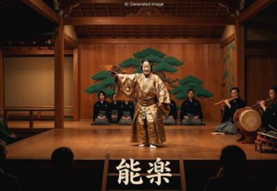 国の無形重要文化財の一つ・能楽（画像はあくまでAIによるイメージです。）