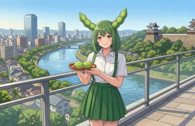 東北の田園地帯の素晴らしい歴史を締めくくるずんだもん(画像はあくまでAIによるイメージなのだ)