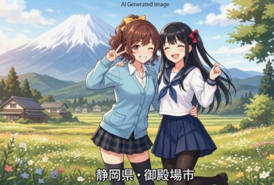 静岡県御殿場市の観光（画像はあくまでAIによるイメージです。実際の景色・人物等ではありませんので、ご了承ください。）