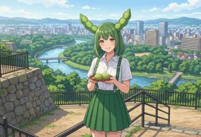 伊達政宗の治水事業についてもずんだもんが解説するのだ!(画像はあくまでAIによるイメージなのだ)