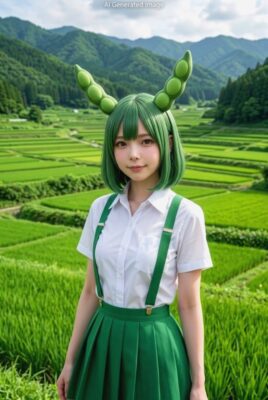 東北の田園地帯で米づくりの歴史を一緒に勉強するのだ!(画像はあくまでAIによるイメージなのだ)