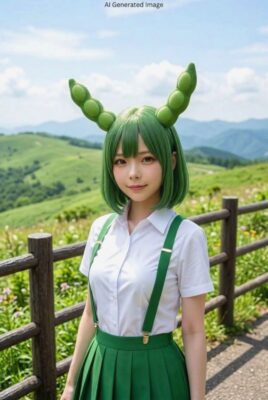 ※画像はあくまでAIによるイメージなのだ。かつて修行の場だった山々は、今やみんなが癒やされる東北の高原地帯の観光地になったのだ!