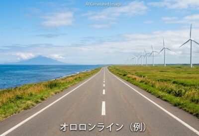 オロロンラインの例（画像はあくまでAIによるイメージです。）