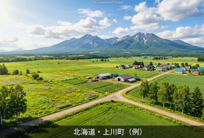 北海道・上川町(画像はAIによるイメージです。実際の景色ではありませんので、ご了承ください。)