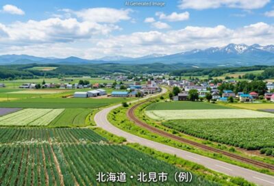 北海道北見市の景色の例（画像はあくまでAIによるイメージです。）