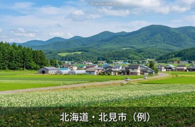 北見の景色のイメージ（画像はあくまでAIによるイメージです。）
