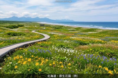 原生花園（画像はあくまでAIによるイメージです。実際の景色ではありませんので、ご了承ください。）