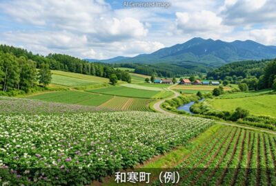 和寒町の景色イメージ（画像はあくまでAIによるイメージです。）