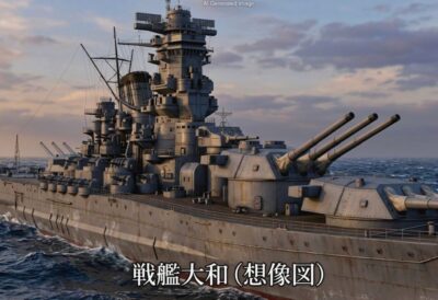 戦艦大和（画像はあくまでAIによるイメージです。）
