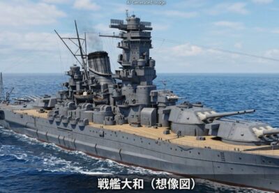 戦艦大和（画像はあくまでAIによるイメージです。）
