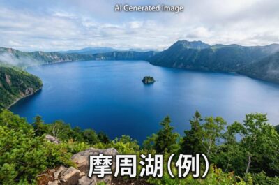 摩周湖(画像はあくまでAIによるイメージです。)