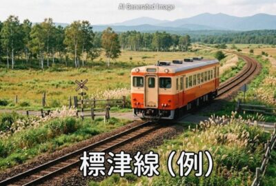 かつての標津線（画像はあくまでAIによるイメージです。）