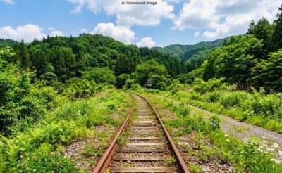鉄道の上り・下りはどう決まるのか?について学んでいきましょう!(画像はあくまでAIによるイメージです。実際の景色ではありませんので、ご了承ください。)