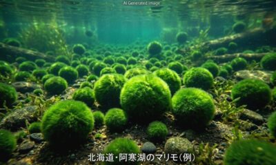 悠久の時を越えて輝く阿寒湖のマリモの美しい姿