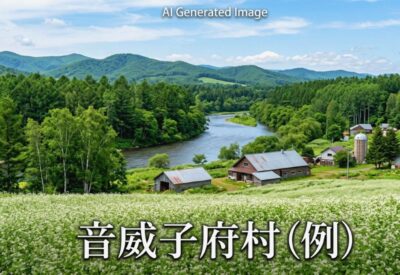 音威子府村の景色の例(画像はあくまでAIによるイメージです。)