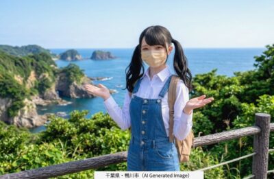 筆者、千葉県鴨川市の海の景色より（という設定のAI画像です😅）